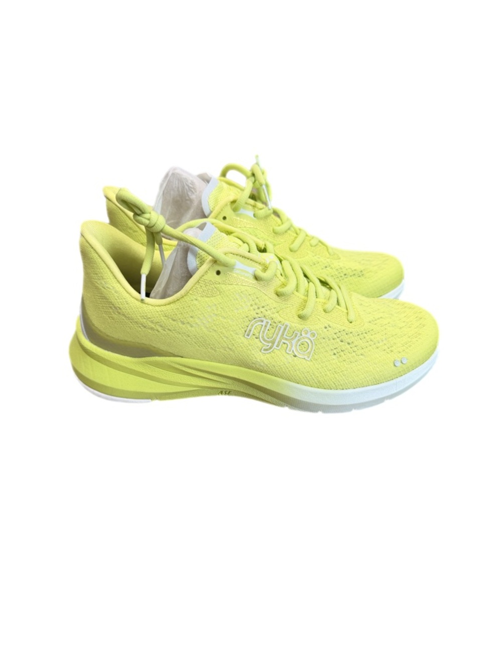 Ryka Women's Bright Neon Lime Lace-Up Athletic Sneakers